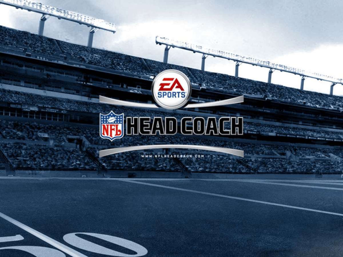 NFL Head Coach for Xbox (Xbox) title screen for sports football video game.