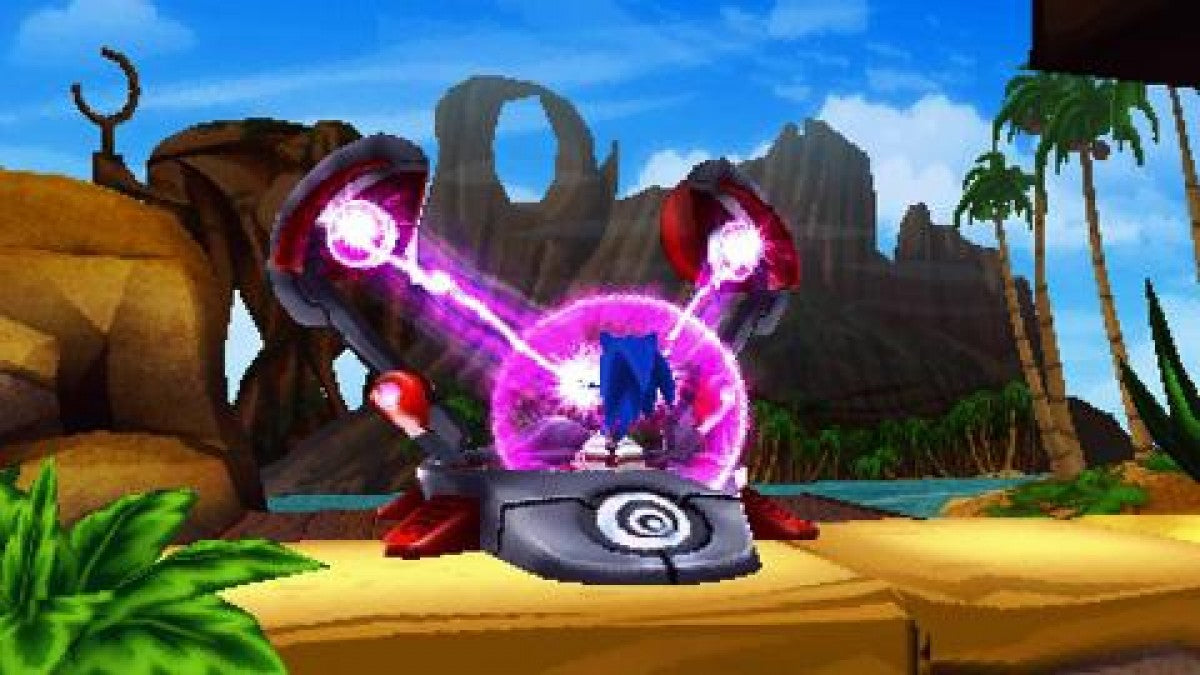 Sonic Boom Shattered Crystal Nintendo 3DS video game featuring action platforming gameplay Sonic the Hedgehog Tails Knuckles Amy Rose and Sticks high speed running exploration side scrolling adventure puzzle solving combat challenges collectible crystals hidden secrets and colorful island environments classic Nintendo 3DS gameplay retro video game collection collectible gaming appeal gameplay