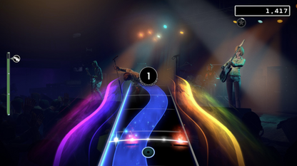 Rock Band 4 Not for Resale for Xbox One, gameplay image for a music rhythm party video game