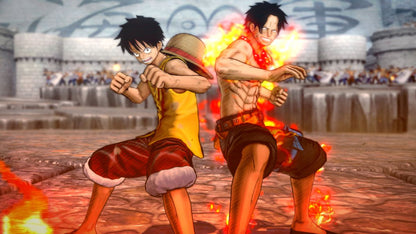 One Piece Burning Blood retro PlayStation 4 video game One Piece anime fighting game pirate battles action combat multiplayer console title PlayStation 4 release gameplay