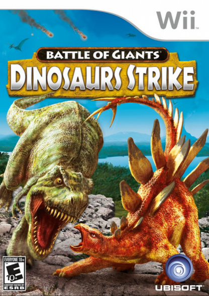 Battle of Giants Dinosaurs Strike cover art for Nintendo Wii (Wii) video game