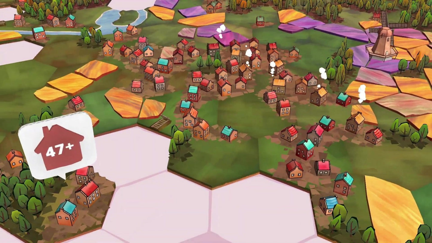 Dorfromantik [PAL Import] Super Rare Games #109 Nintendo Switch peaceful tile-based puzzle strategy game building villages and landscapes high score challenges gameplay