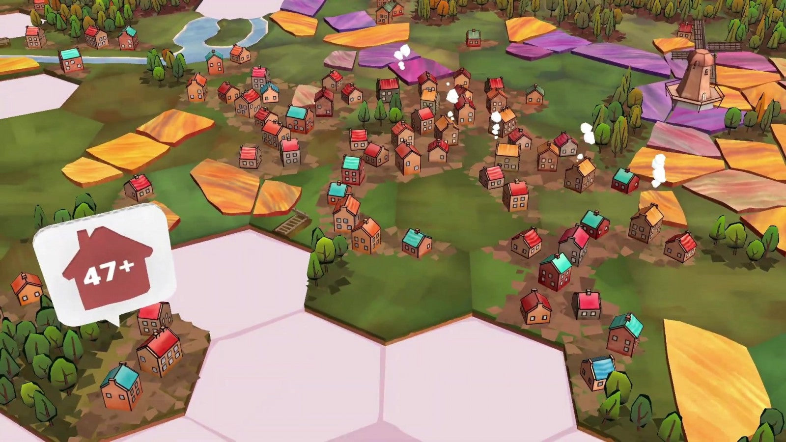 Dorfromantik [PAL Import] Super Rare Games #109 Nintendo Switch peaceful tile-based puzzle strategy game building villages and landscapes high score challenges gameplay