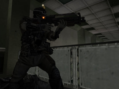 Killzone PS2 Sony PlayStation 2 first person shooter FPS military sci fi war game Helghast enemies tactical combat squad warfare Guerilla Games story campaign multiplayer split screen retro gaming PlayStation 2 software video game title gameplay