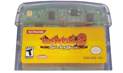 Boktai 2: Solar Boy Django for Game Boy Advance action RPG featuring solar sensor cartridge sunlight gameplay vampire hunting stealth elements sequel to Boktai series cartridge