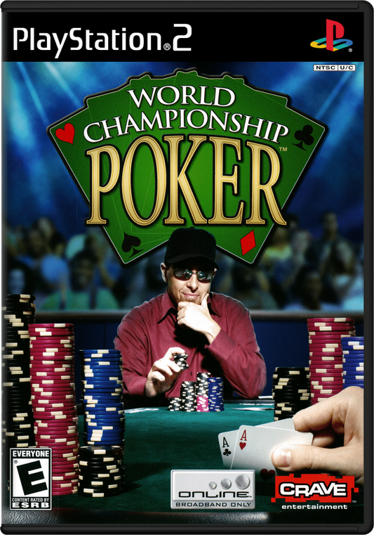 World Championship Poker – PlayStation 2 (PS2) video game cover image, poker simulation.