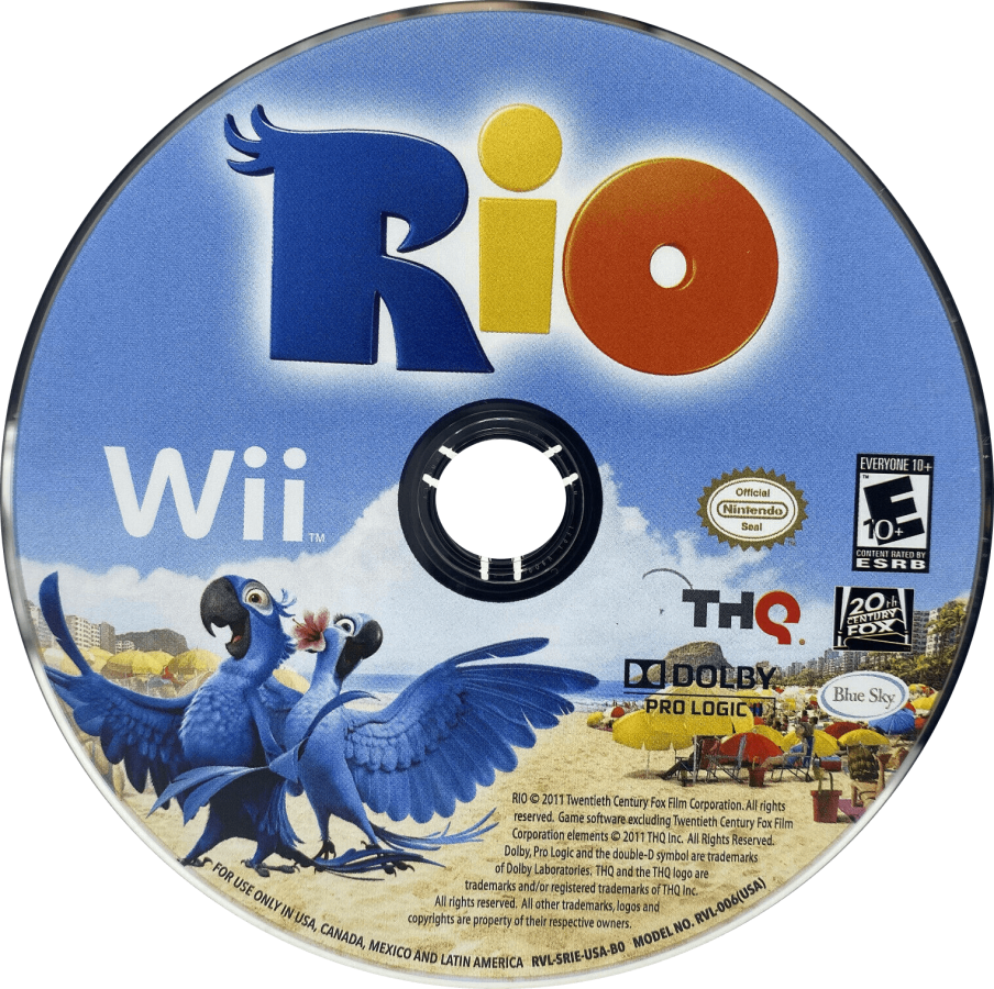 Rio – Nintendo Wii (Wii) party mini-game family adventure video game disc