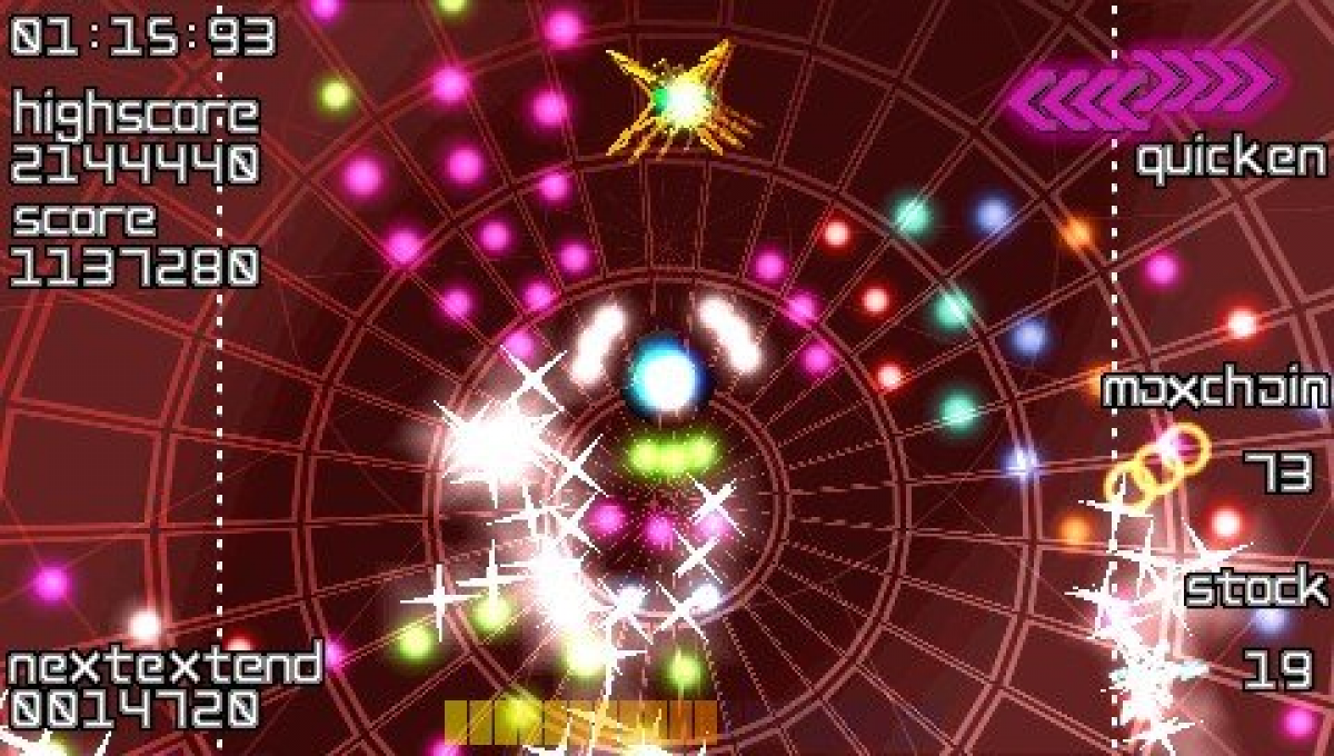 Every Extend Extra PlayStation Portable PSP for puzzle action video game fans featuring fast paced arcade gameplay chain reactions explosive combos colorful visuals rhythmic mechanics strategic scoring challenges addictive handheld action electronic soundtrack collectible gaming appeal gameplay