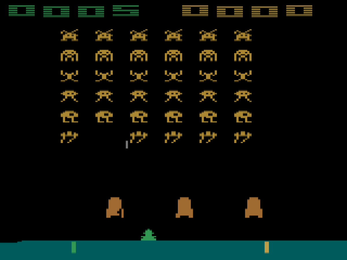 Space Invaders gameplay art for Atari 2600 (2600) video game
