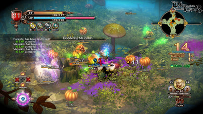 The Witch and the Hundred Knight 2 for PS4 featuring dark fantasy action RPG gameplay and anime style artwork gameplay