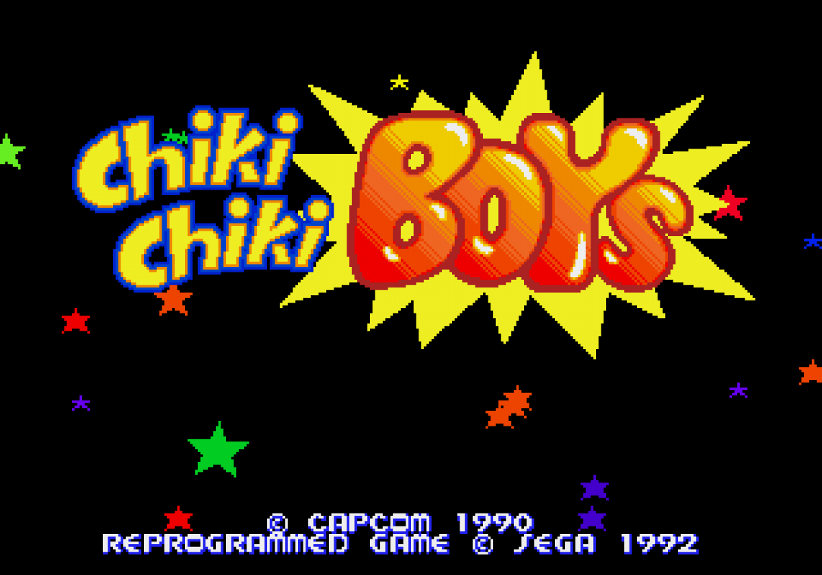 Chiki Chiki Boys Sega Genesis GEN for retro video game enthusiasts featuring side scrolling action platforming gameplay fantasy adventure cooperative multiplayer colorful levels magical abilities challenging enemies classic arcade action and collectible gaming appeal gameplay 