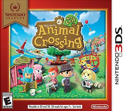 Animal Crossing: New Leaf [Nintendo Selects] cover art for Nintendo 3DS (3DS) life simulation video game