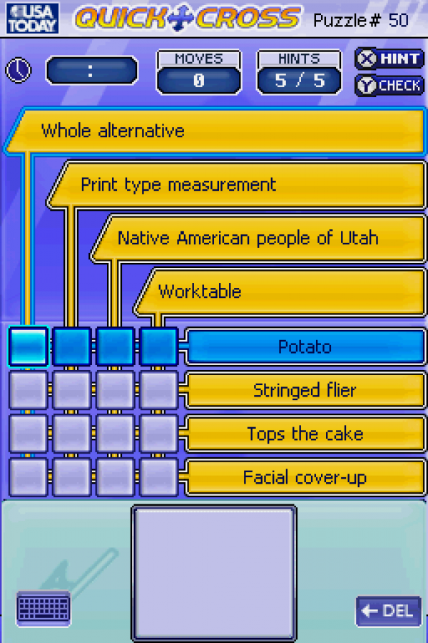 USA Today: Puzzle Craze gameplay for Nintendo DS (DS) video game