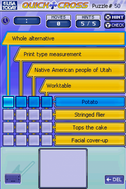 USA Today: Puzzle Craze gameplay for Nintendo DS (DS) video game