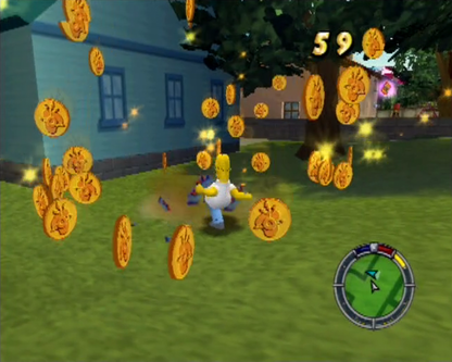 The Simpsons: Hit & Run – PlayStation 2 (PS2) video game gameplay, action-adventure driving.