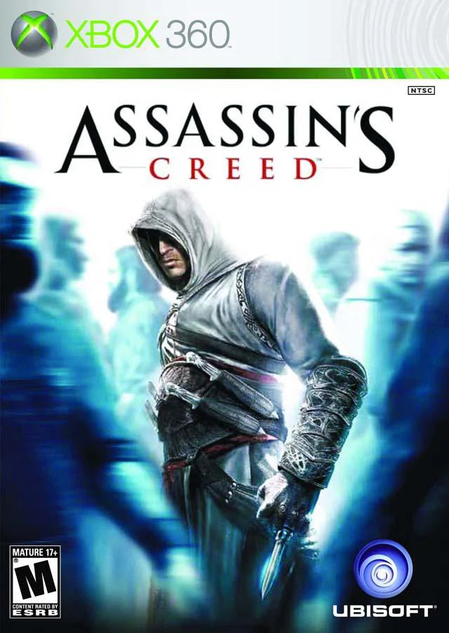 Assassin's Creed cover art for Xbox 360 (X360) action-adventure video game 
