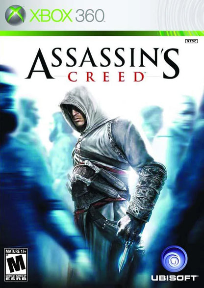 Assassin's Creed cover art for Xbox 360 (X360) action-adventure video game 