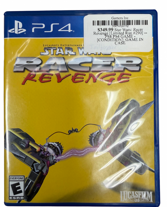 Star Wars Racer Revenge PlayStation 4 PS4 for video game enthusiasts featuring high speed podracing gameplay iconic Star Wars vehicles challenging alien tracks futuristic environments fast paced racing action and collectible gaming appeal cover art