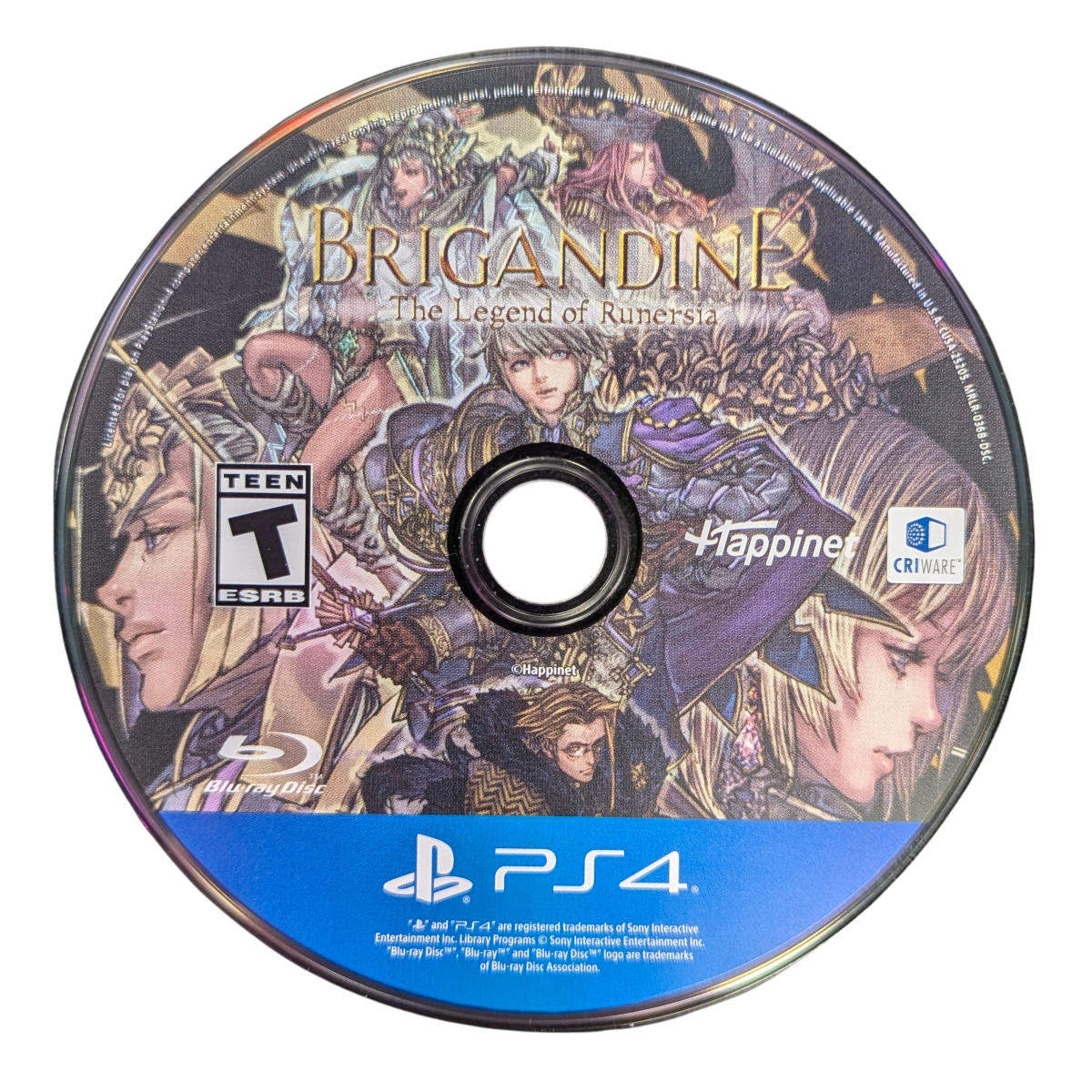 Brigandine: The Legend of Runersia [Limited Run #368] for PlayStation 4 (PS4) at Gamers INC, featuring a grand strategy RPG where you command armies of knights and mythical creatures across the continent of Runersia, conquer rival nations, and shape the fate of six warring factions in deep turn-based battles with expansive replayability disc