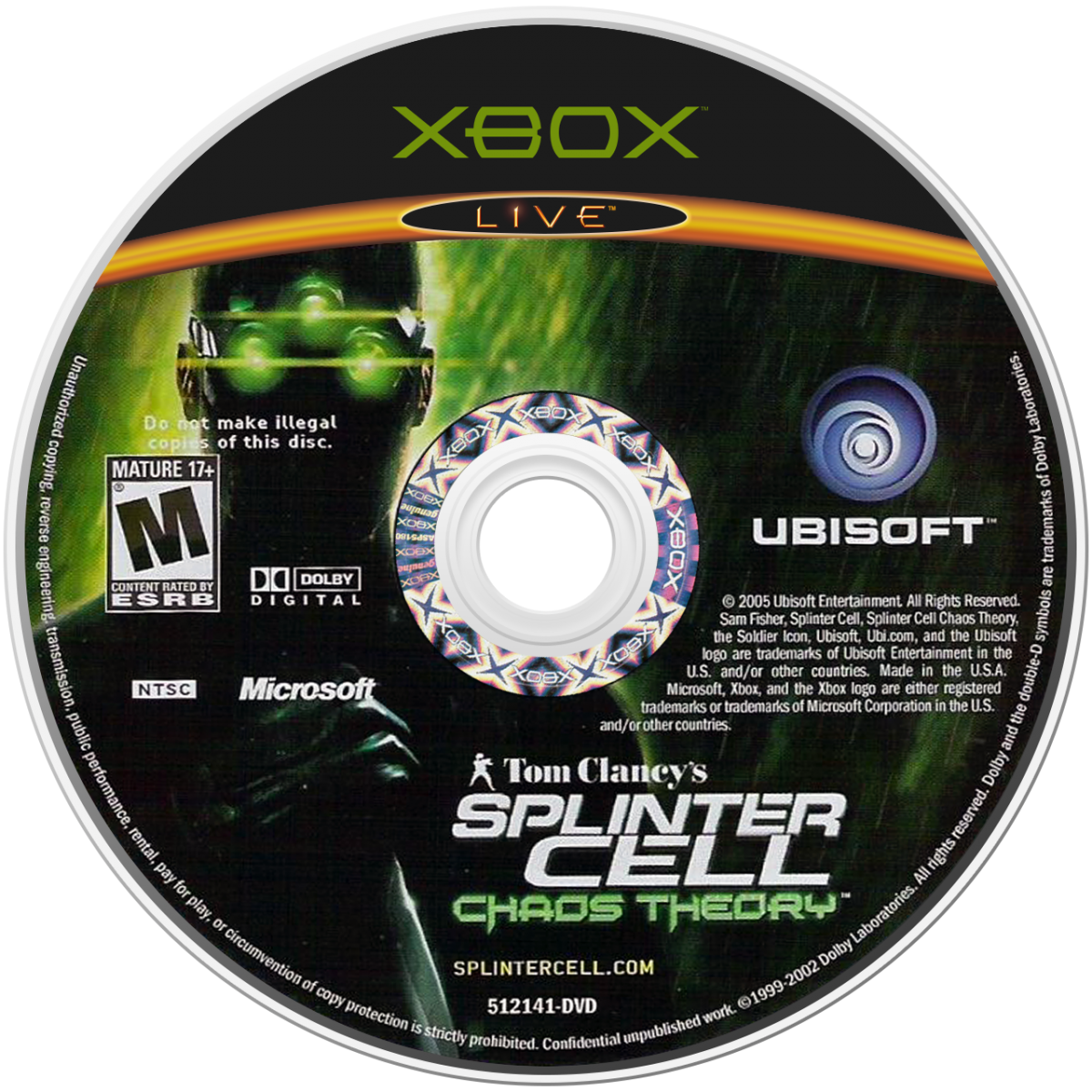Tom Clancy’s Splinter Cell Chaos Theory for Wii stealth action video game featuring tactical espionage gameplay adaptive AI challenging missions and immersive third person spy thriller experience disc