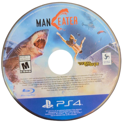 Maneater – PlayStation 4 (PS4) video game disc, action role-playing game with shark