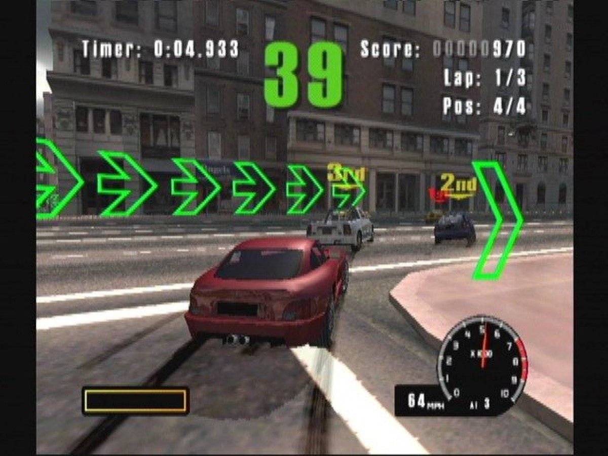 Burnout gameplay for GameCube (GC) arcade racing video game