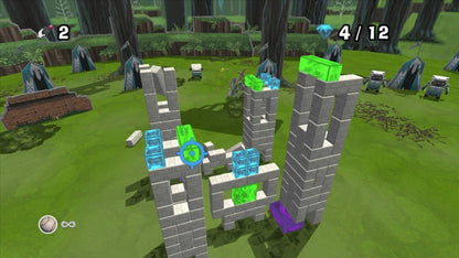 Boom Blox: Bash Party gameplay art for Nintendo Wii (Wii) video game