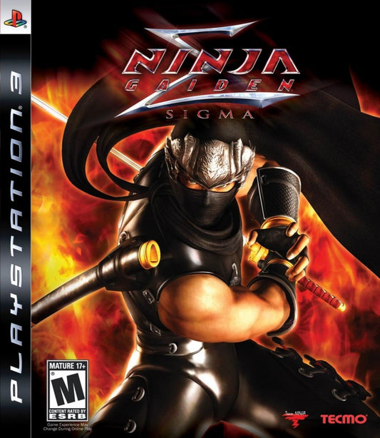 Ninja Gaiden Sigma PlayStation 3 action hack and slash video game intense combat remastered version front cover