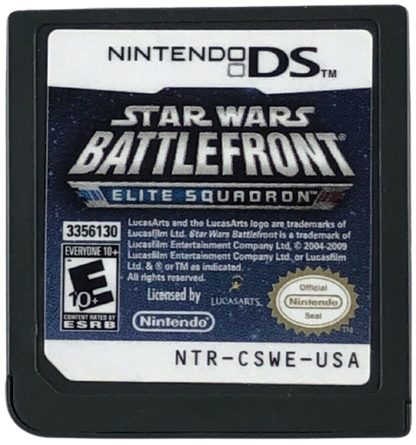 Star Wars Battlefront: Elite Squadron cartridge for Nintendo DS (DS) third-person shooter video game