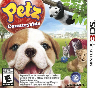 Petz Countryside cover art for Nintendo 3DS (3DS) pet simulation video game