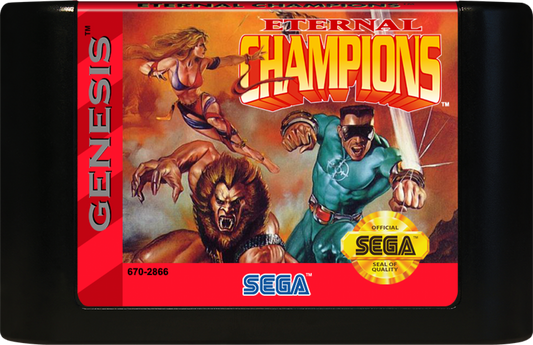 Eternal Champions cartridge for Sega Genesis (GEN) video game