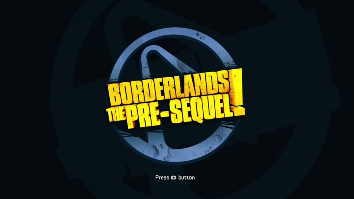 Borderlands: The Pre-Sequel start screen for Xbox 360 (X360) first-person shooter role-playing video game