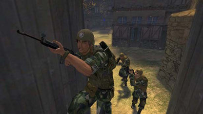 Full Spectrum Warrior: Ten Hammers gameplay for PlayStation 2 (PS2) modern military tactical squad-based action video game