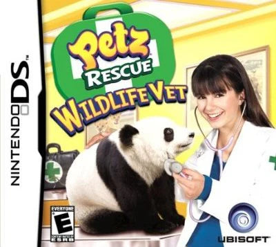 Petz: Rescue Wildlife Vet cover art for Nintendo DS (DS) animal care simulation video game