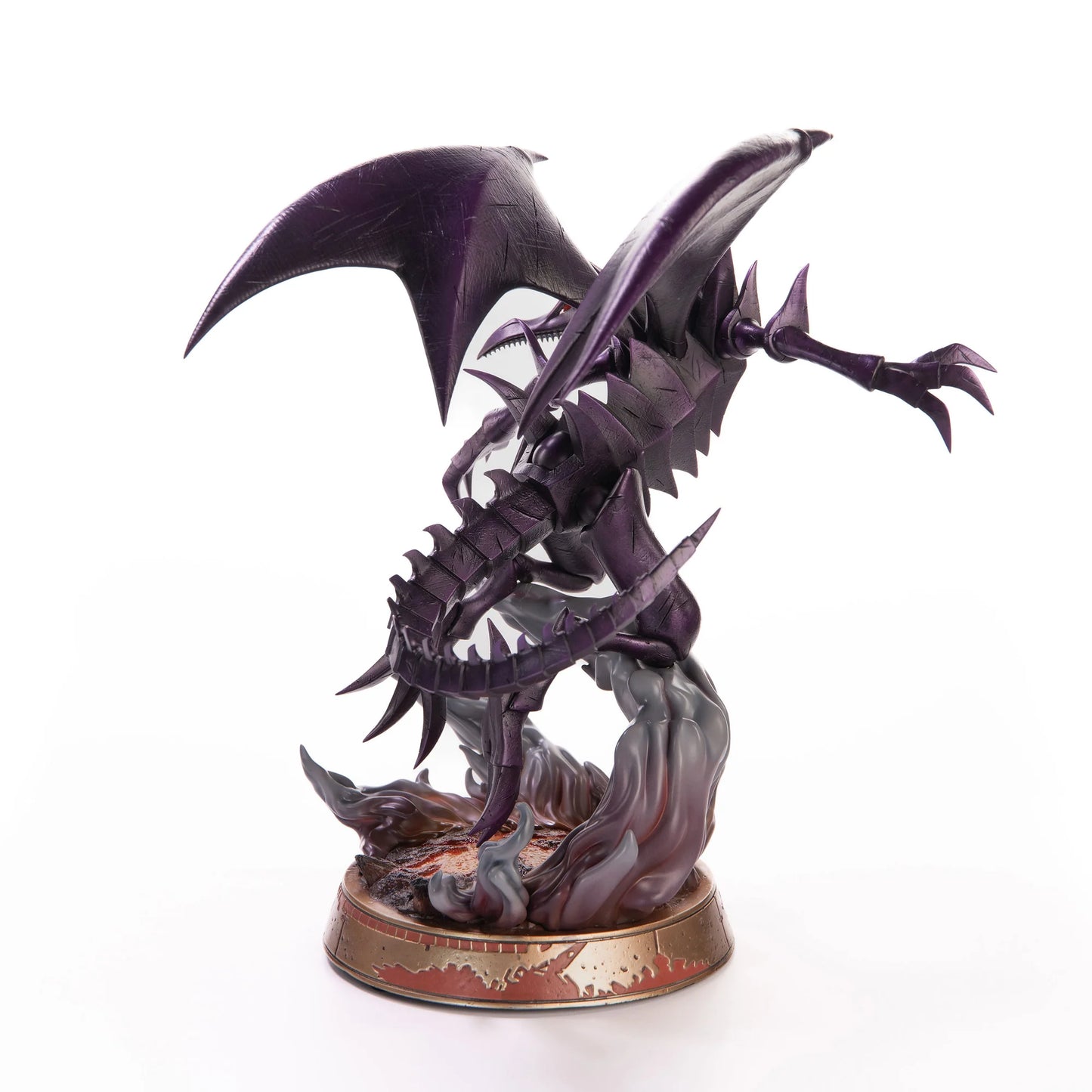 Red Eyes Black Dragon 13" Statue Purple Variant – Figure. Back view of statue