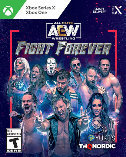 AEW: Fight Forever cover art for Xbox One (XONE) wrestling sports video game
