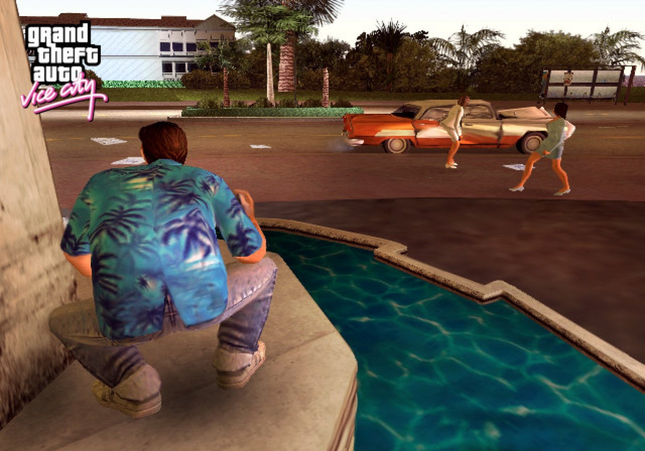 Grand Theft Auto: Vice City gameplay for PlayStation 2 (PS2) video game