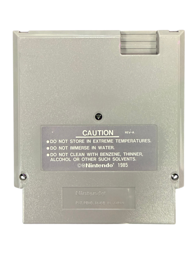 Metal Storm Nintendo Entertainment System NES for retro video game enthusiasts featuring side scrolling action platforming gameplay gravity switching mechanics futuristic robot combat challenging sci fi levels precision platforming and collectible gaming appeal back of cartridge