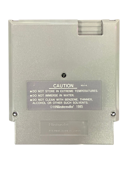 Metal Storm Nintendo Entertainment System NES for retro video game enthusiasts featuring side scrolling action platforming gameplay gravity switching mechanics futuristic robot combat challenging sci fi levels precision platforming and collectible gaming appeal back of cartridge
