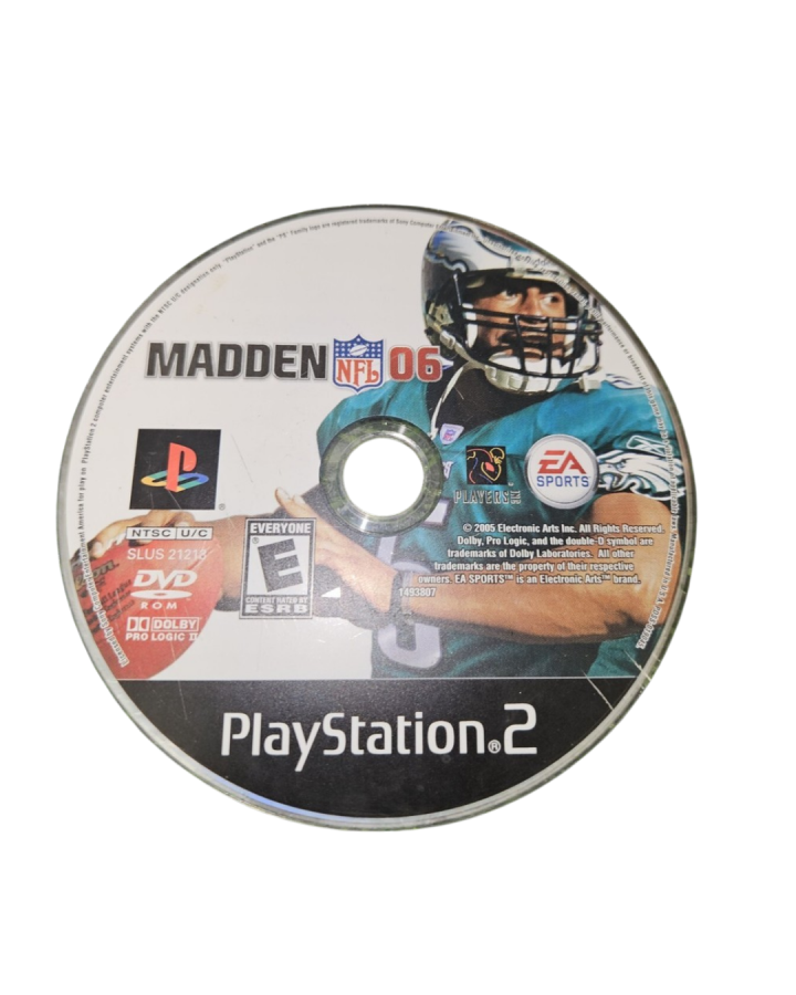 Madden NFL 06 disc cover art for PlayStation 2 (PS2) video game