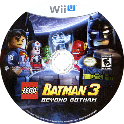 LEGO Batman 3: Beyond Gotham disc art for Nintendo Wii U (WiiU) video game 