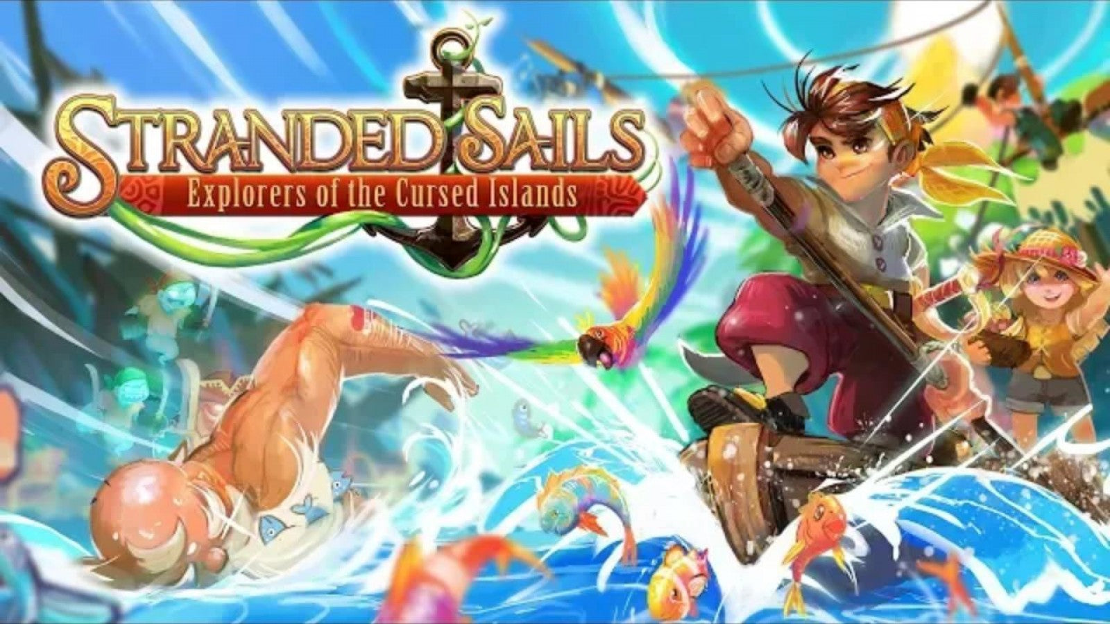 Stranded Sails: Explorers of the Cursed Islands home screen for Nintendo Switch (NS) video game