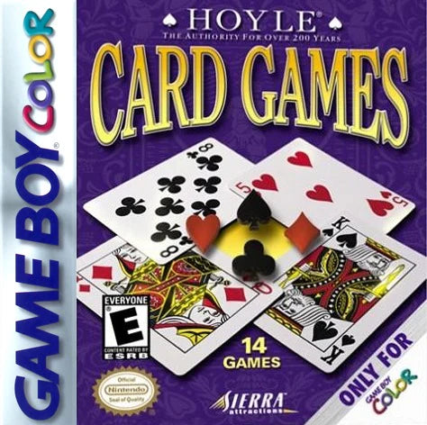 Hoyle Card Games cover art for Game Boy Color (GBC) video game