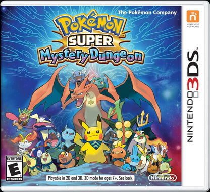 Pokémon Super Mystery Dungeon cover art for Nintendo 3DS (3DS) dungeon crawler role-playing video game