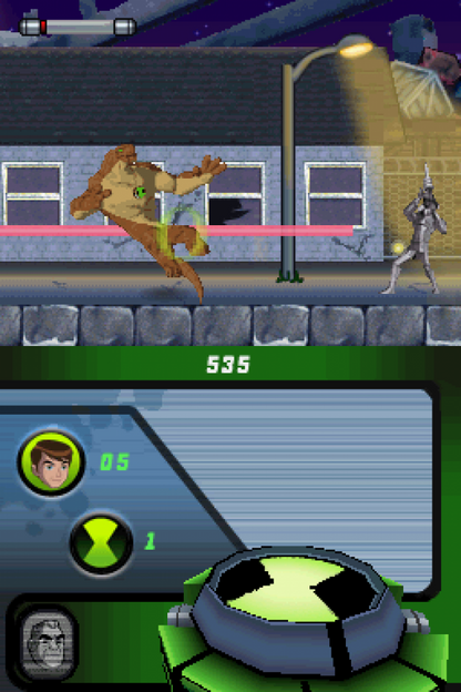 Ben 10: Alien Force gameplay for Nintendo DS (DS) action adventure video game