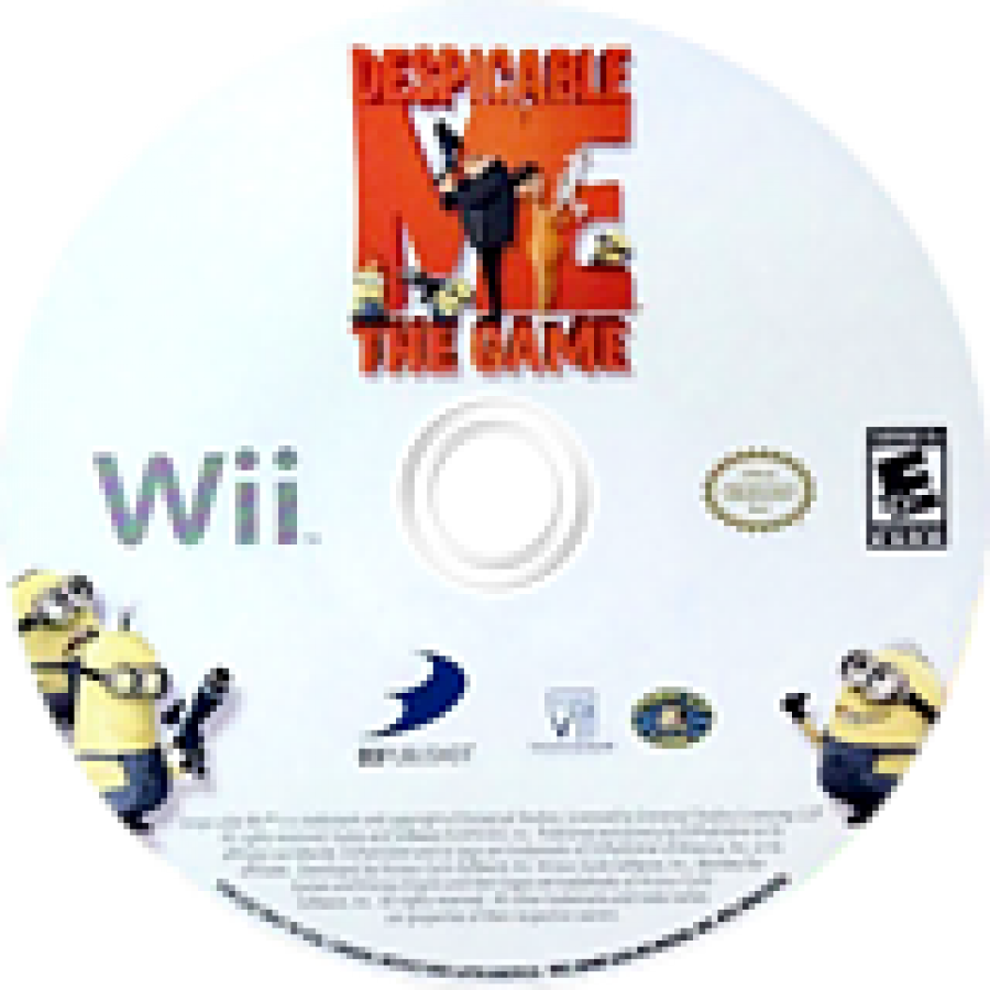 Despicable Me disc cover art for Nintendo Wii (Wii) video game