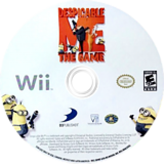 Despicable Me disc cover art for Nintendo Wii (Wii) video game