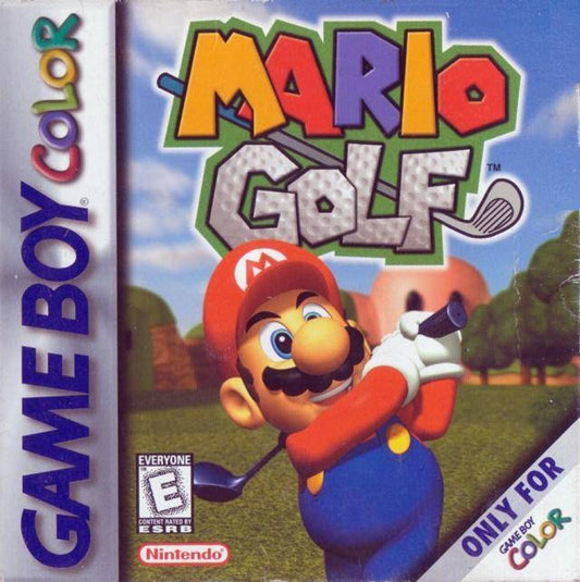 Mario Golf cover art for Game Boy Color (GBC) video game