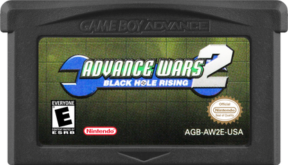 Advance Wars 2: Black Hole Rising [CIB] for Game Boy Advance (GBA) featuring addictive turn-based strategy battles where you command armies across varied maps and outsmart the Black Hole invasion; use unique CO powers, build units, and master terrain tactics in one of the GBA’s defining tactical classics, complete in box for collectors cartridge