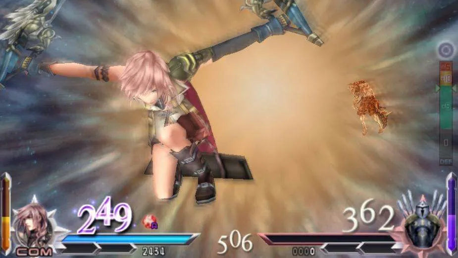 Dissidia 012 Duodecim Final Fantasy PlayStation Portable game featuring fast-paced crossover fighting gameplay with iconic Final Fantasy characters screenshot